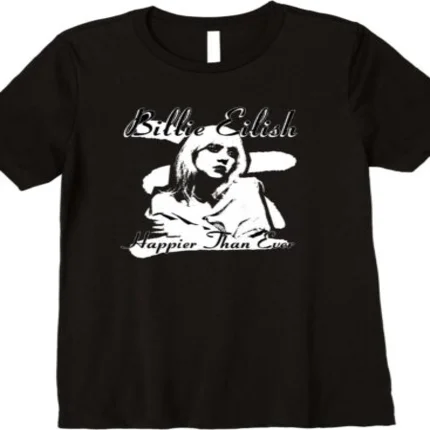 Billie Eilish Printed Logo T Shirt Black